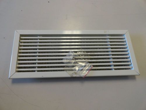 White aluminum air vent with filter 16 7/8&#034; x 7 7/8&#034; marine boat