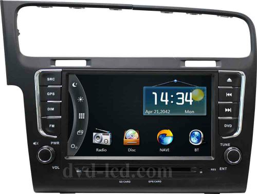 Vw volkswagen golf 7 car dvd player gps navigation radio stereo ipod tv aux 8"