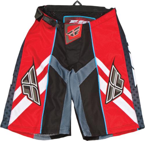 Fly racing f-16 attack shorts (26) (red/black) 365-54226