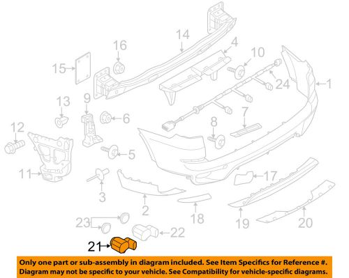 Bmw oem 07-13 x5 parking aid-sensor 66209270501