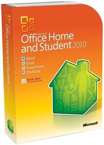 Micros0ft 0ffice 2010 home &amp; student (family pack 3 pcs dvd)