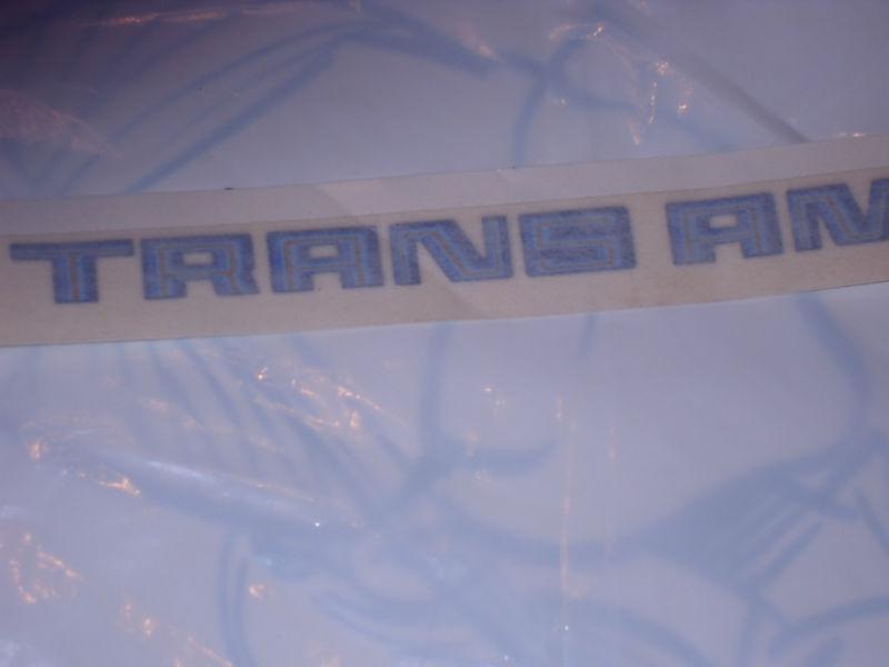 78-79 trans am front end decal
