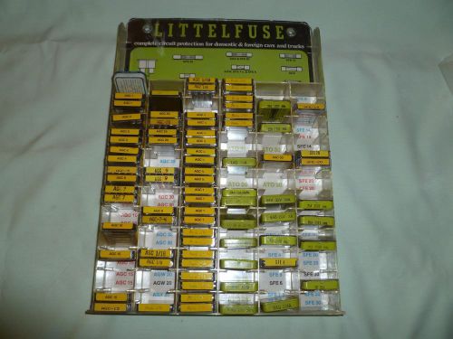 50/60 vintage "littlefuse"display,fuses for auto,tv, grage, radio, &amp; appliances.