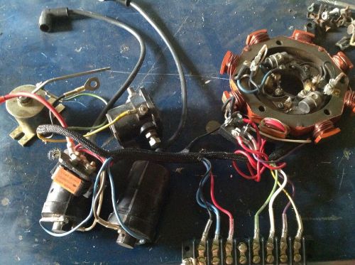 Force chrysler outboard 40 45 50 hp stator points set with coils and regulator