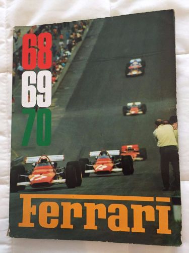1968-69-70 original ferrari yearbook annuario brochure catalog 365 275 330