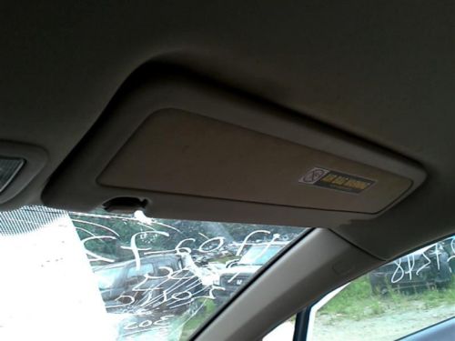 Passenger right sun visor without illumination fits 06-11 civic 228091