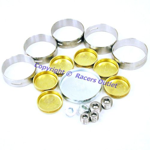 Purchase New Cam Bearings & Brass Freeze Plug Set 19691998 Ford bb 460 429 370 V8 in Indianola
