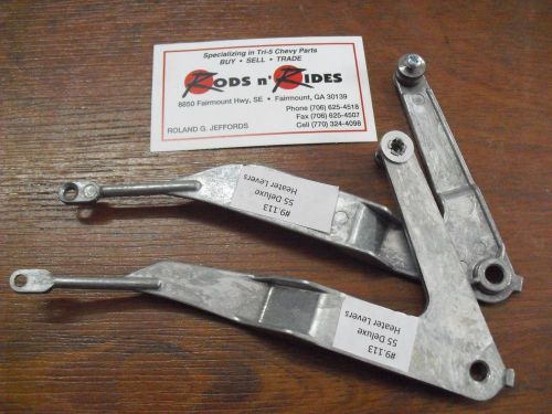 1955 chevy heater control lever levers arms