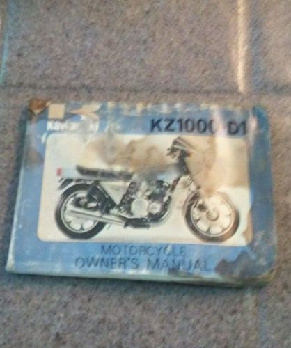 Kawasaki 1978 kz 1000 z1r owners manual service repair 99920-1022-01 z 1 r d1 78