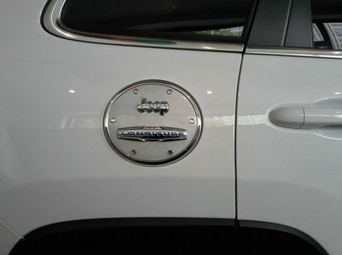 Stainless fuel cap tank cover trim for 2014 2015 jeep cherokee