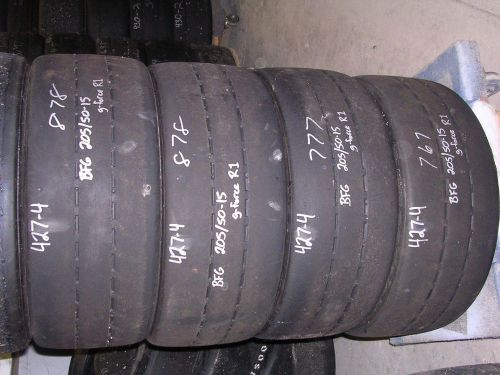 427-4 usdrrt bfg used  road race dot tires  205x50-15 g force r1