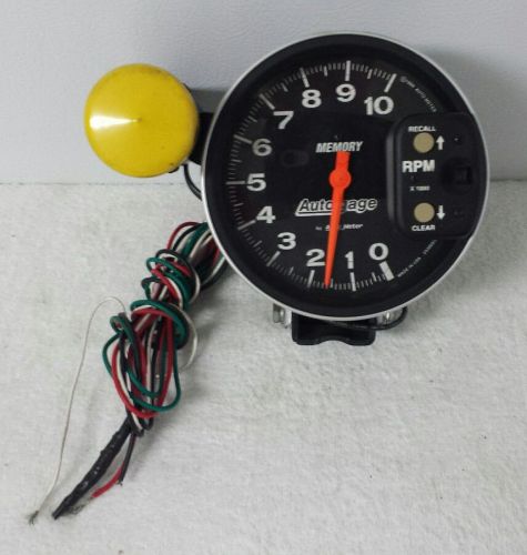 Memory autogage by auto meter tachometer w/ shift light - free shipping
