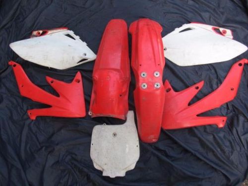 04 05 06 07 honda crf 450r plastic kit fenders shrouds side panels fender