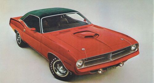 1970 plymouth &#039;cuda/belvedere/fury/valiant/barracuda brochure: gtx,duster,hemi,