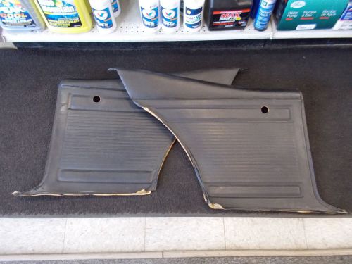1970 chevy nova - rear door panels - left side &amp; right side - factory black