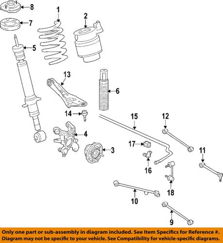 Ford oem rear suspension-spring insulator 7l1z5536a