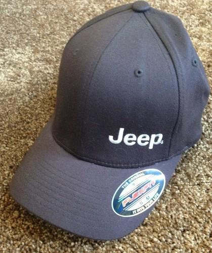 Jeep flex fit brown baseball cap new!