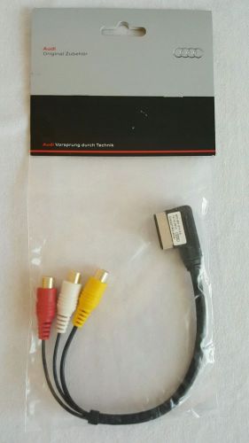 Audi genuine nwt ami adapter 4f0051510aa audio video auxiliary input cable kit