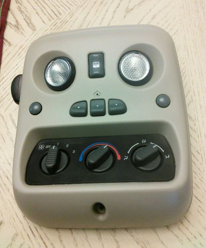 2001-2003 suburban,tahoe,yukon xl,yukon overhead console homelink -tan -oem