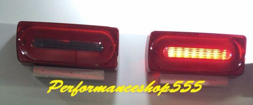 Led light bar rear tail lamp assy for mercedes benz w463 &#039;86-&#039;15 g class(red)