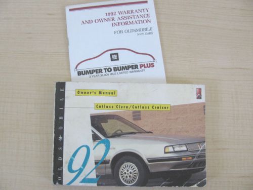 1992 olds cutlass owner&#039;s manual