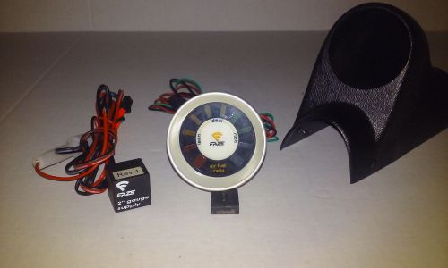 Faze air fuel ratio guage reverse fusion el w/ pillar mount kit free shipping