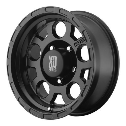 4-new xd series xd122 enduro 15x9 5x139.7 -12mm matte black wheels rims