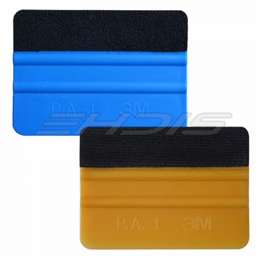 4&#034; blue+gold 3m fabric felt wrapped squeegee auto tinting vinyl applicator tools