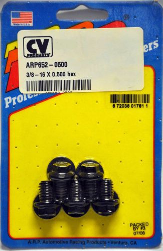 Arp 652-0500 standard chromoly bolt 5 pack 3/8-16 dia x 0.500 l 3/8 wrench hex
