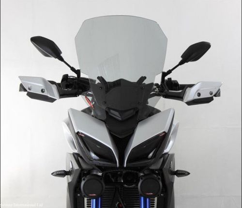 Yamaha fj-09 tracer 15 16 xtra tall touring windshield shield grey made uk (pb)