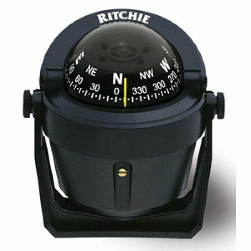 E.s. ritchie #b-51 - explorer bracket mount compass - black