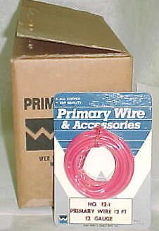 12 gauge copper automotive primary wire 144 ft red
