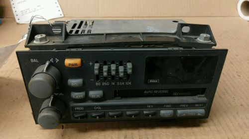 1995 pontiac trans sport am/fm cassette radio 638-00859m