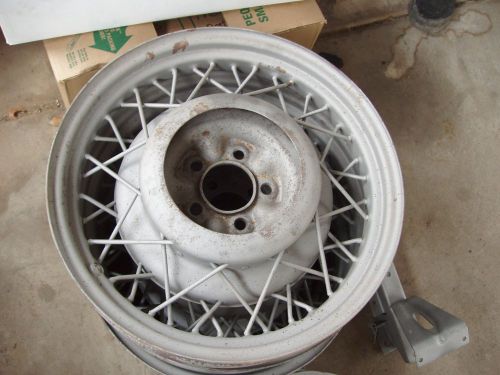 1930 s chevy 5 x 4.25 17 inch spoke wheels sandblasted