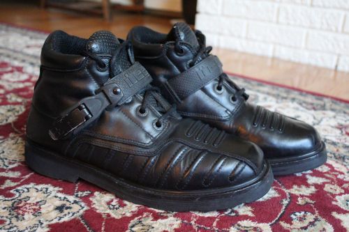 Icon super duty boots - motorcycle boots - black leather - 9 - nice