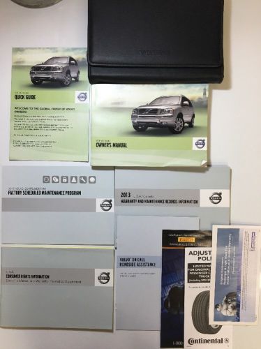 2013 volvo xc90  xc 90 owners manual set. free same day shipping!! #0384