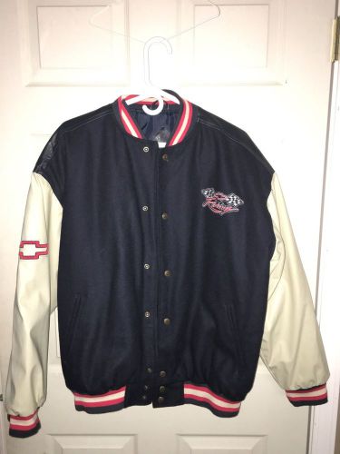 Men's steve &amp; barry's chevrolet racing jacket size l
