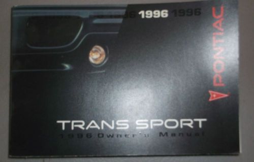 1996 pontiac trans sport owners manual
