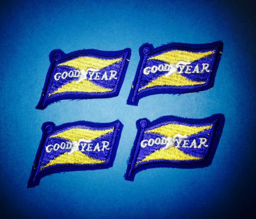 4 lot vintage 1960's goodyear nascar sponsor racing gear jacket hat patches