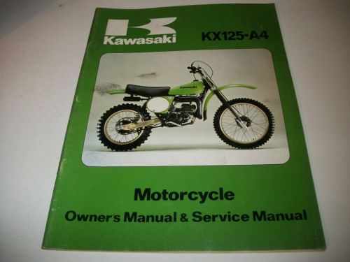 Kawasaki owners service manual kx 125-a4 c10