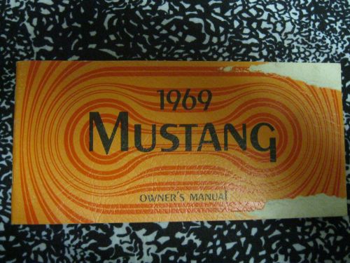 1969 mustang factory original first edition owners manual printed july 1968
