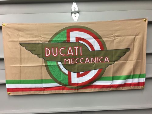 Ducati flag banner ~ aprilia bmw monster mv agusta moto guzzi bimota ktm apollo