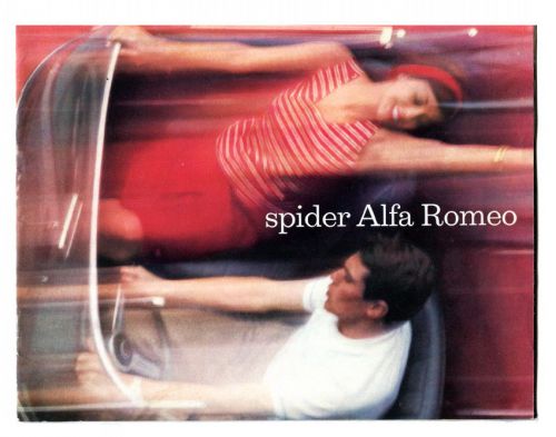 Vintage 1964 alfa romeo giulia &amp; spider 2600 brochure &amp; technical feature sheet
