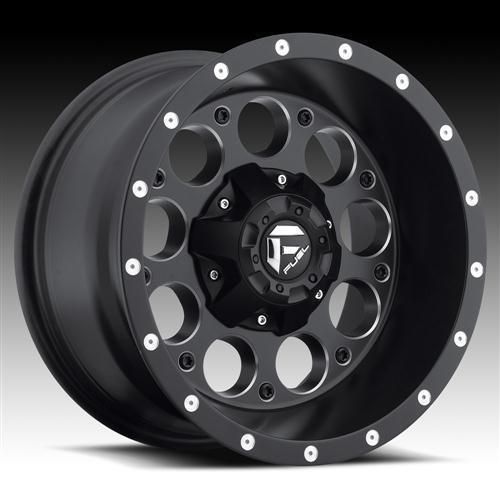 Mht fuel offroad wheels d525 revolver, 15x10 with 6 on 5.5 bolt pattern - black