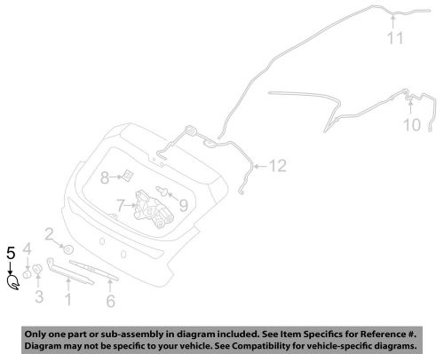 Ford oem 12-16 focus wiper washer-lift gate-wiper arm cover bm5z17c526a