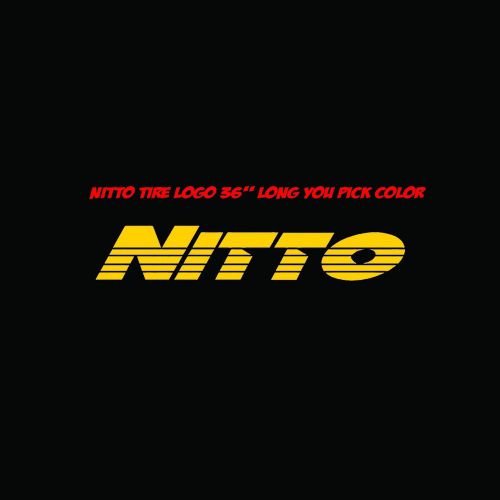 Nitto tire vinyl decal window, boat, auto vehicle 36" long