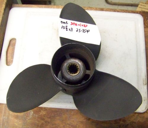 Johnson / evinrude 25 thru 35 hp stainless steel propeller   10 1/2 x 11