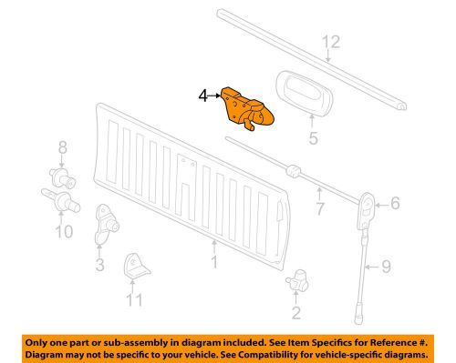 Gm oem tail gate-handle 15997911