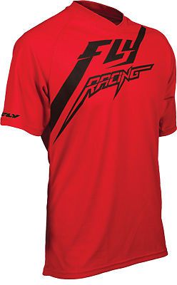 Fly racing men's red short sleeve t-shirt w/ odor control &amp; uv protection