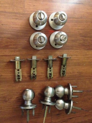4 used dexter/schlage interior door knobs/locks
